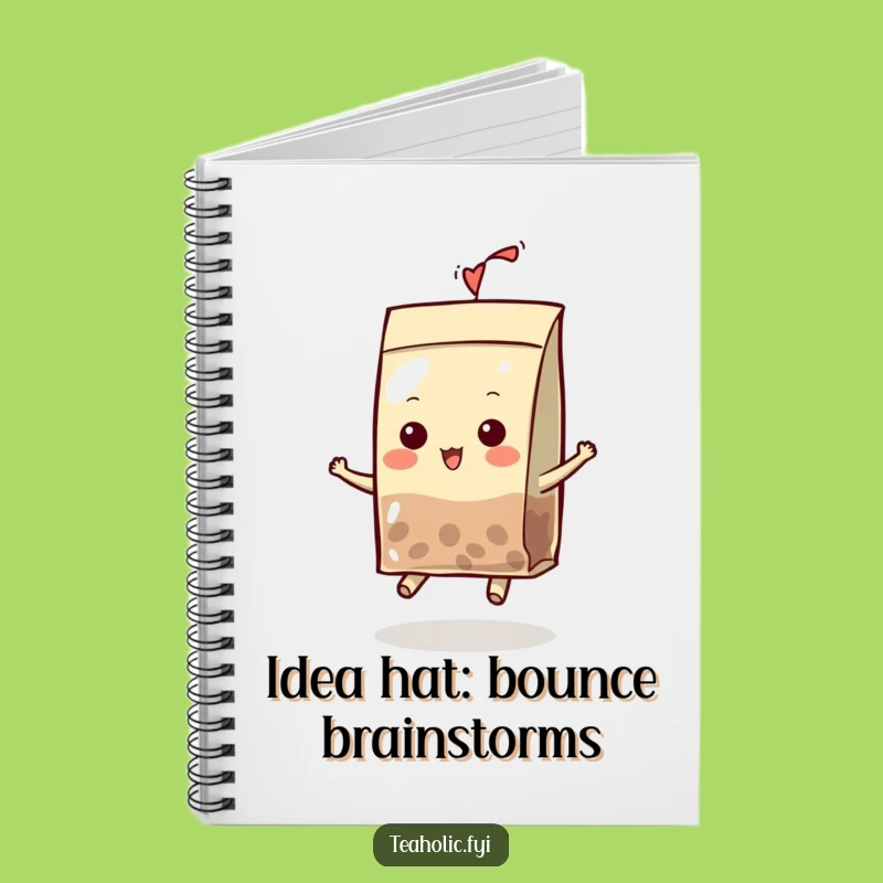 Funny Tea Bag Character Notebook: Bouncing Ideas, Perfect Humorous Journal Gift