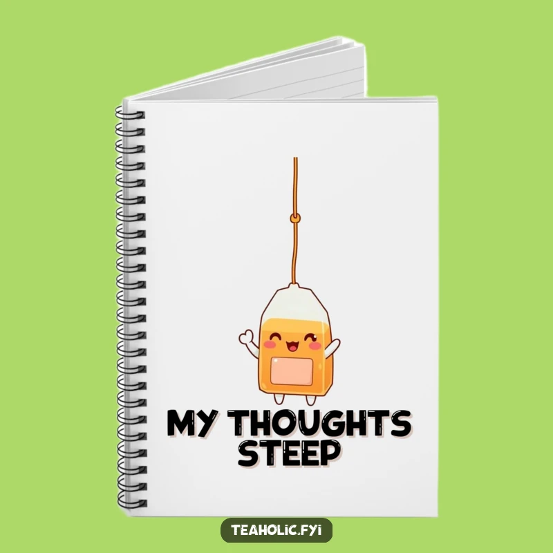 Funny Tea Bag Notebook: Waving Character Journal for Ideas