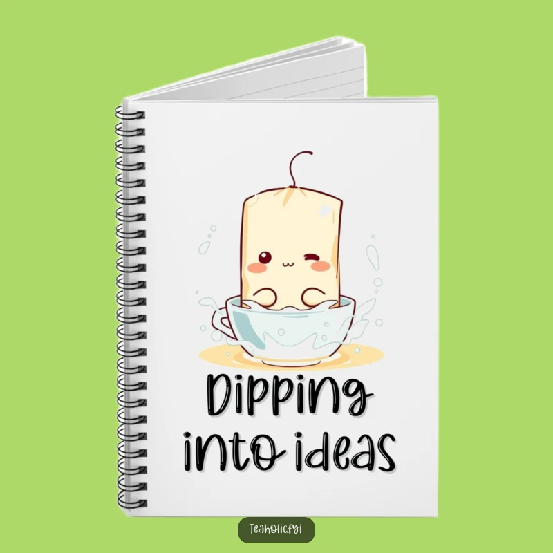 Funny Tea Bag Splash Notebook: Jot Down Notes with Hot Water Hilarity