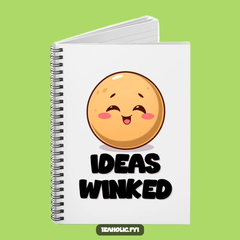 Funny Winking Coffee Bean Notebook: Jot Down Your Best Ideas with a Smile!