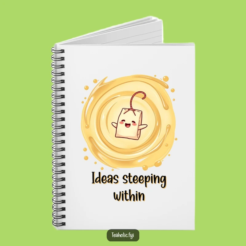 Funny Notebook - Tea Bag Vortex Journal Gift