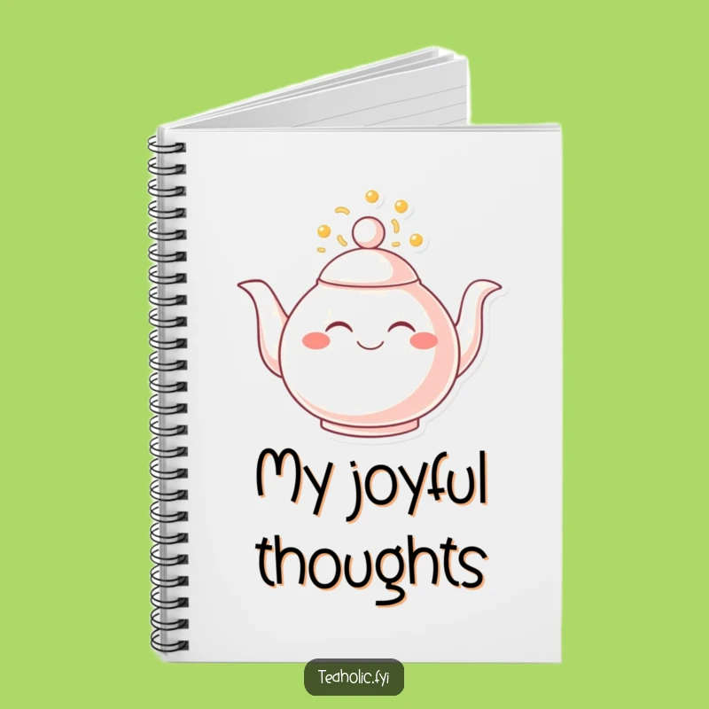 Funny Joyful Teapot Notebook: Jot Down Happy Thoughts!