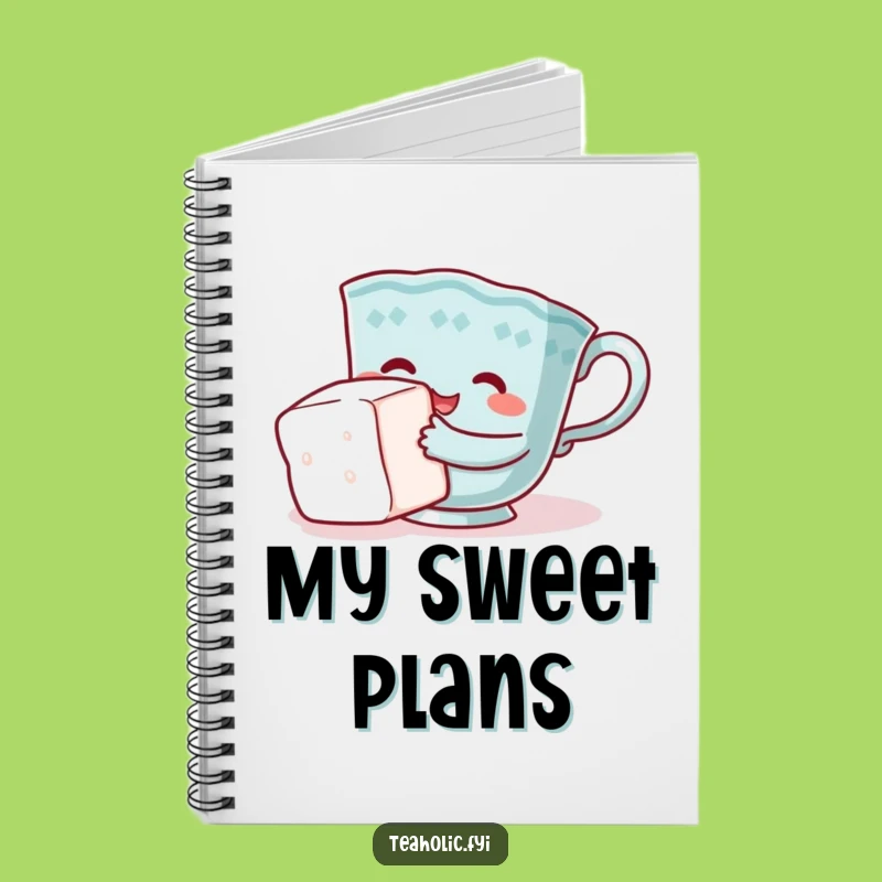 Funny Teacup Hugging Sugar Cube Notebook: Jot Down Sweet Moments Funny Gift!
