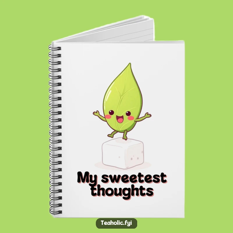 Funny Tea Leaf Bouncing Notebook, Jot Down Ideas with a Smile