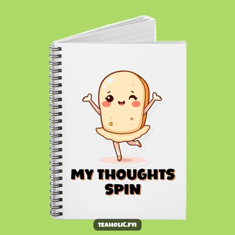 Funny Tea Biscuit Pirouette Notebook: Jot Down Ideas with Balletic Flair!
