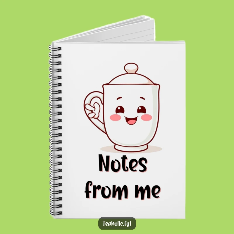 Funny Notebook - Waving Mug Handle Journal Gift