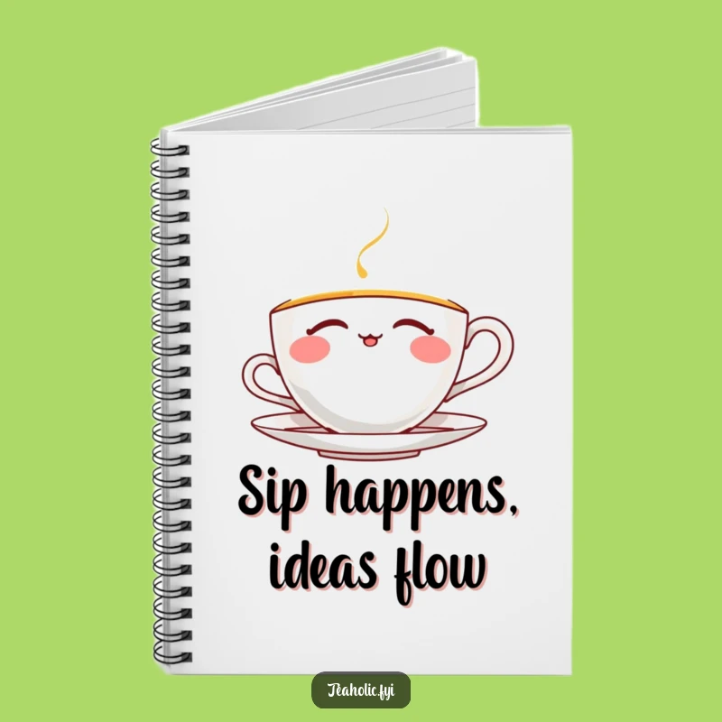 Funny Thrilled Teacup Notebook: Jot Down Joyful Thoughts, Perfect Funny Gift