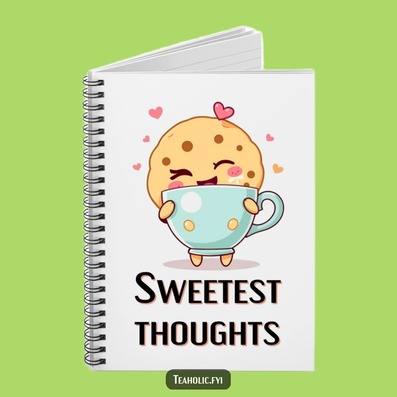 Funny Winking Cookie Notebook: Joyful Teacup Journal, Ideal Funny Gift!
