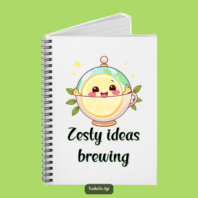 Funny Joyful Lemon Globe Notebook: Jot Down Zesty Ideas