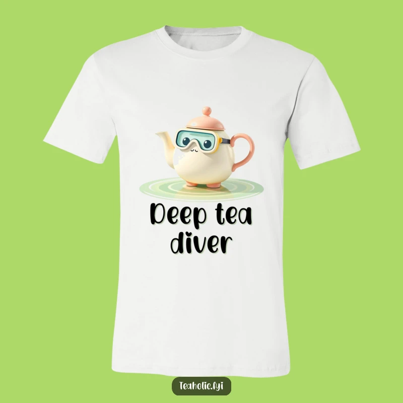 Funny Teapot Snorkel T-Shirt: Deep Brews of Laughter Funny Gift!