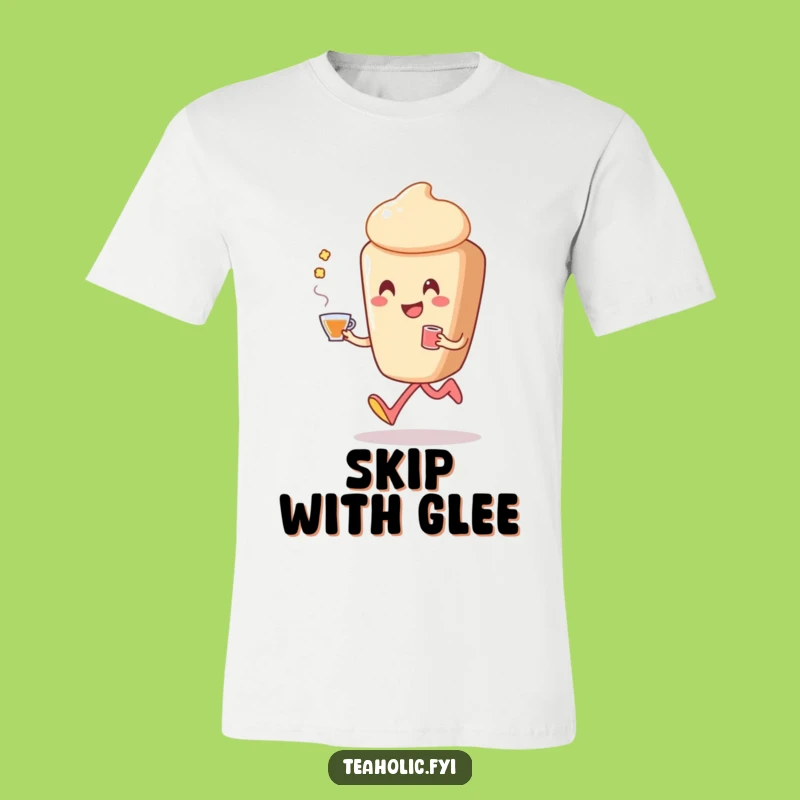 Funny Pastry Skip T-Shirt: Happy Tea Dancer Tee, Great Funny Gift!