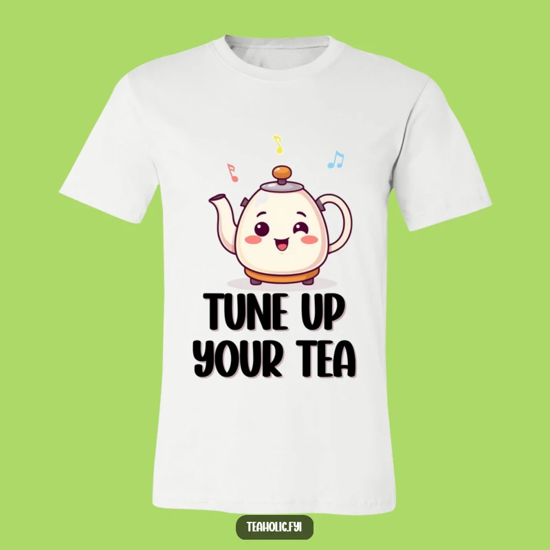 Funny Smiling Kettle Cheerful Tune T-Shirt - Musical & Happy Apparel Gift