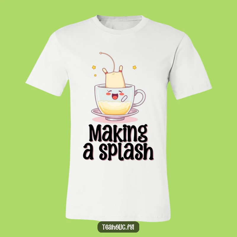 Funny Tea Bag Shirt - Somersault Splash Graphic Tee Gift