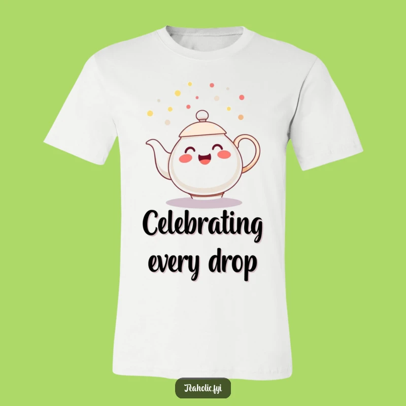 Funny Teapot Shirt - Confetti Splash Graphic Tee Gift