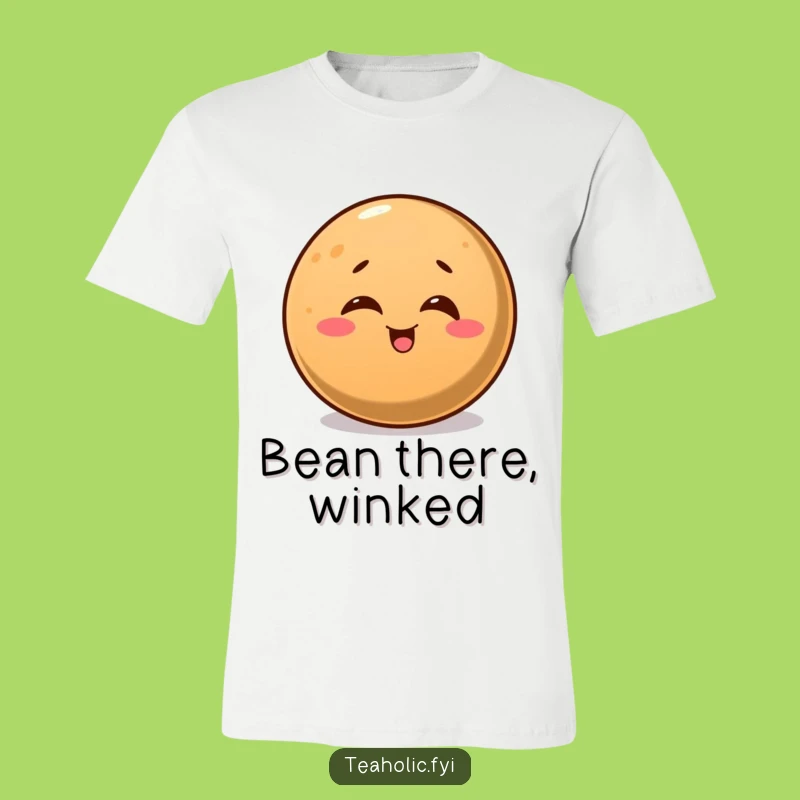 Funny Winking Coffee Bean T-Shirt: Perk Up Your Style with Laughter!