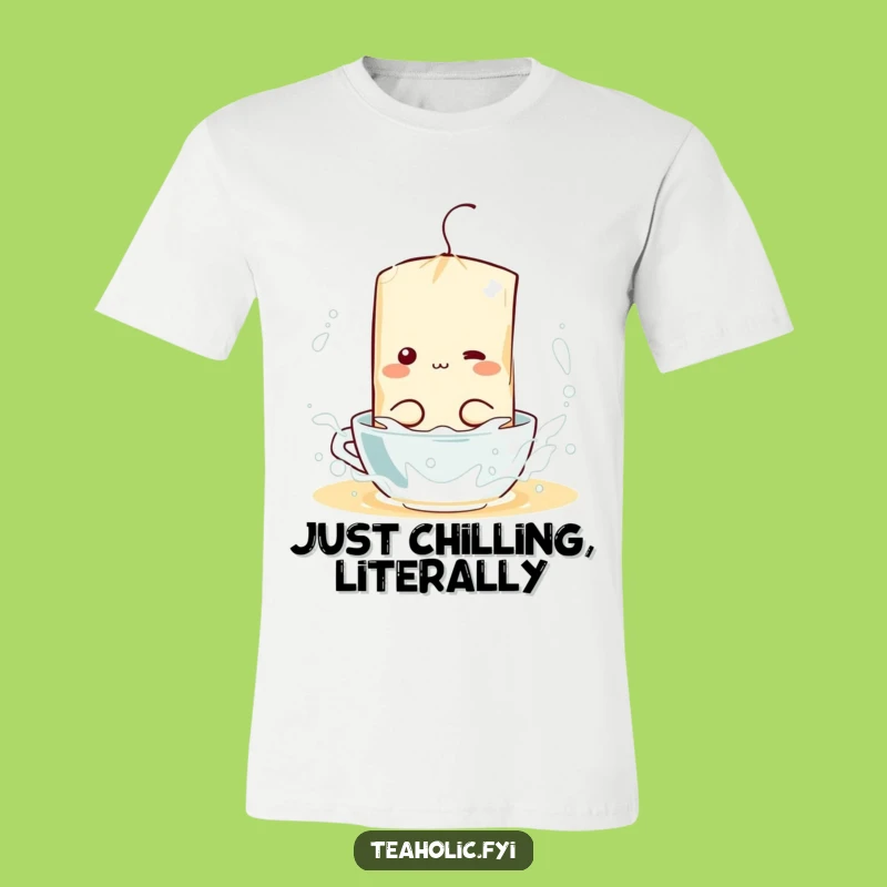 Funny Tea Bag Splash Shirt: Wear Your Joy in Hot Water with this Comical Tee