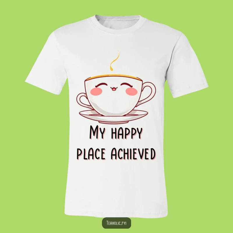 Funny Thrilled Teacup T-Shirt: Wear Your Joyful Sip, Ideal Funny Gift
