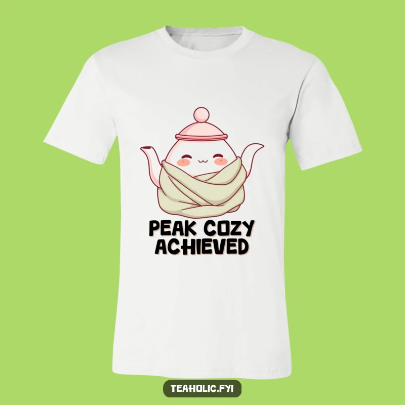 Funny Cozy Teapot T-Shirt: Wear Your Comfort, Ideal Funny Gift