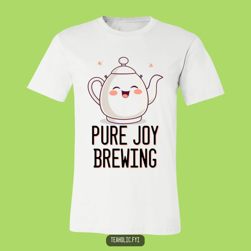 Funny Giggling Tea Kettle Shirt: Whistling Joyful Humor Tee Gift