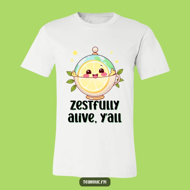 Funny Joyful Lemon Globe T-Shirt: Zestful Adventures Await!