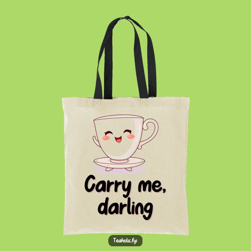 Funny Teacup Jig Dancer Tote Bag - Chic & Cheerful Accessory