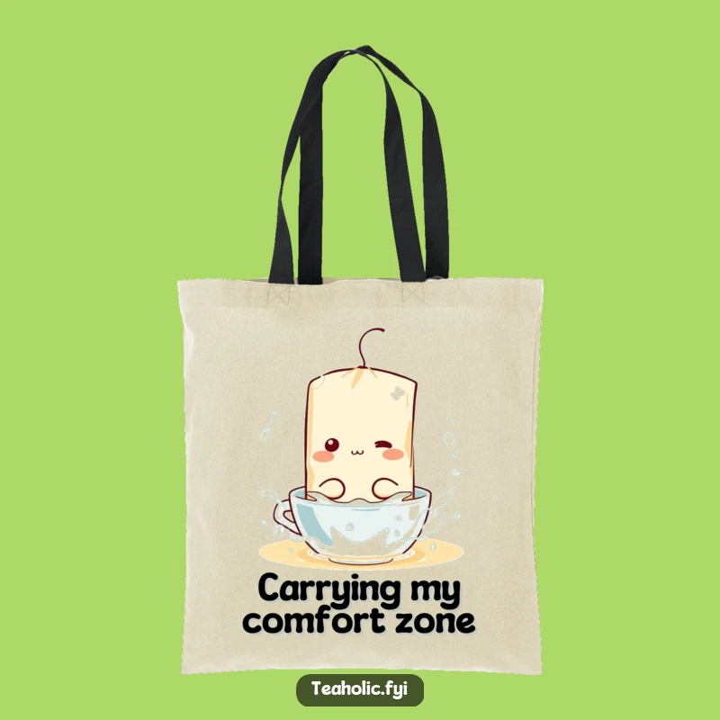 Funny Tea Bag Splash Tote: Carry Your Essentials with Hilarious Hot Water Charm