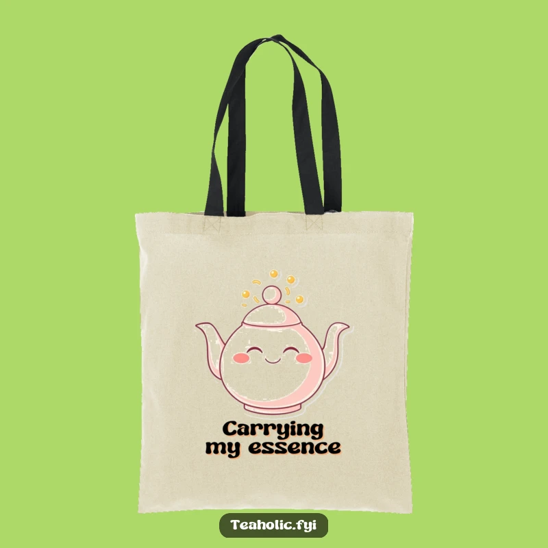 Funny Joyful Teapot Tote Bag: Carry Your Happiness!