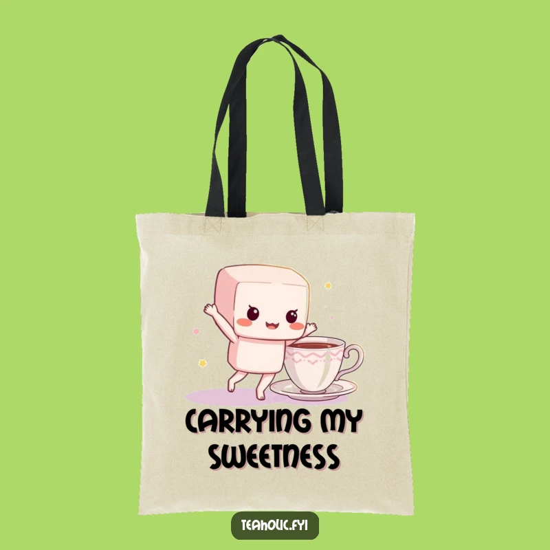 Funny Sugar Cube Tote Bag: Carry Sweetness Everywhere, Ideal Funny Gift