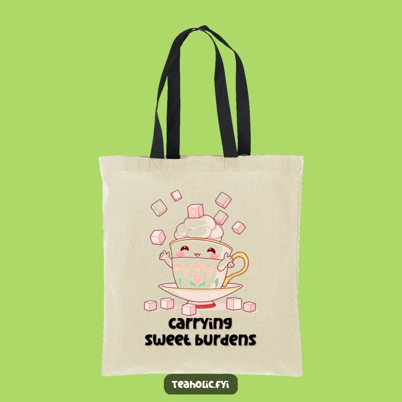 Funny Juggling Teacup Tote Bag - Carry Your Sweetness & Smiles!