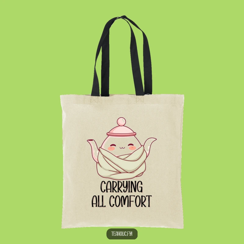 Funny Cozy Teapot Tote Bag: Carry Your Comfort, Ideal Funny Gift