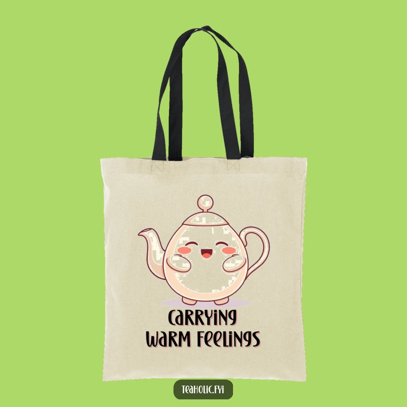 Funny Hugging Teapot Tote Bag - Carry Comfort & Smiles Everywhere!