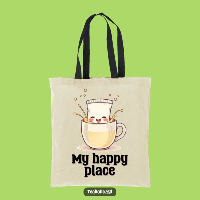 Funny Tea Bag Splash Tote Bag: Carry Your Positivity