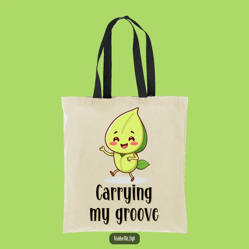 Funny Tea Leaf Jig Tote: Carry Your Essentials with Dancing Flair