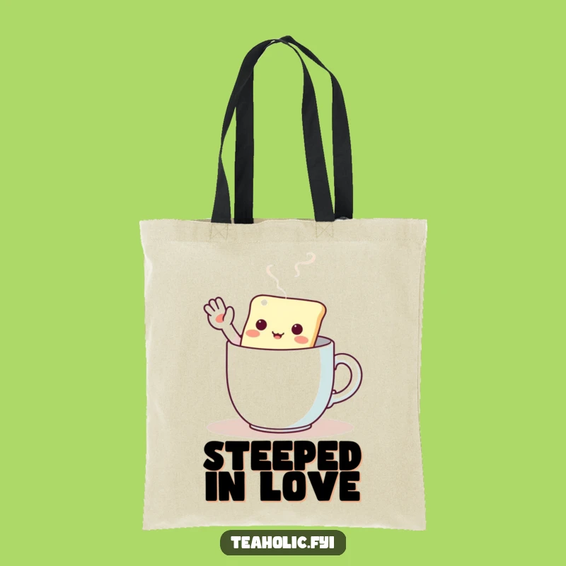 Funny Kawaii Tea Bag Tote Bag - Chic & Welcoming Accessory